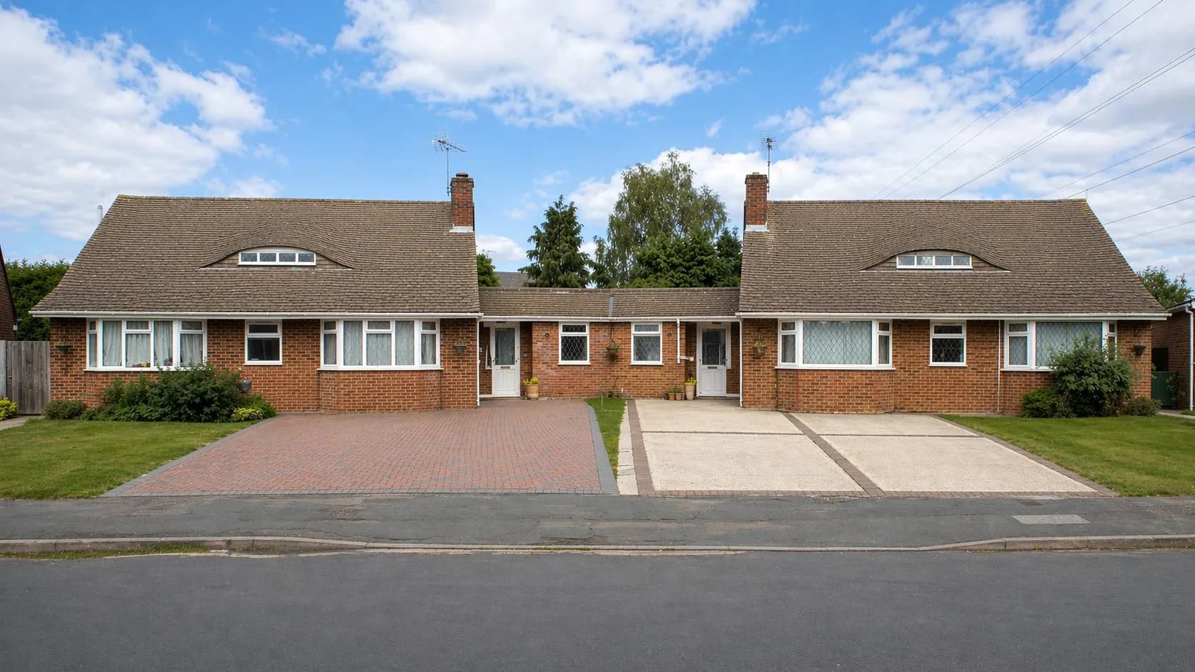 Shared exterior of 13 and 15 Manor Crescent at 13 Manor Crescent