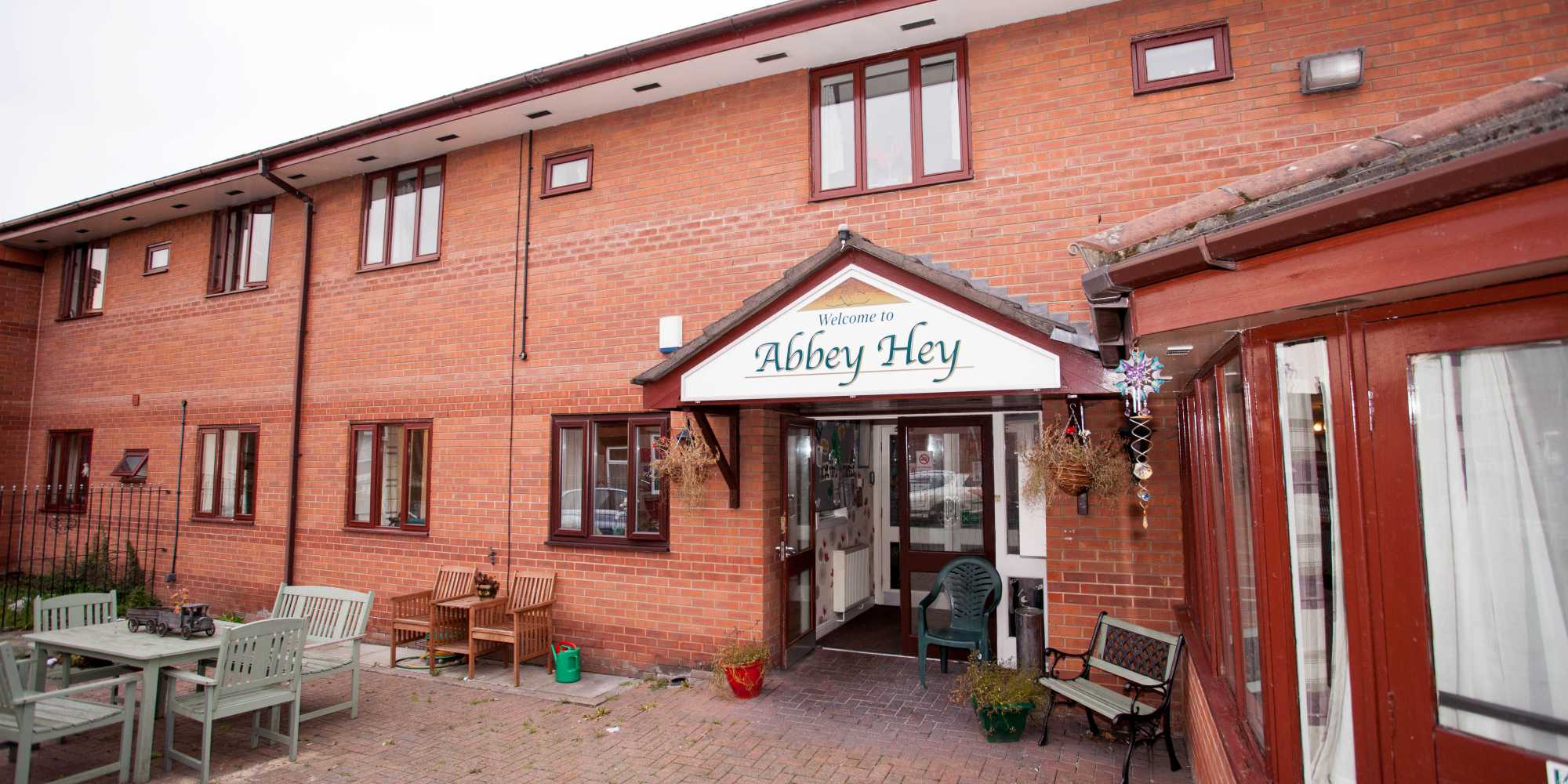 Entrance at Abbey Hey Care Home