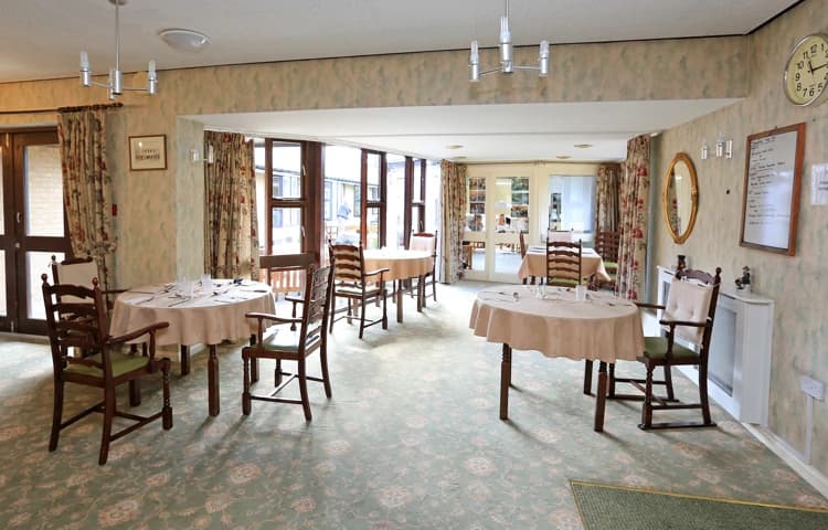 Dining room at Abbeyfield House