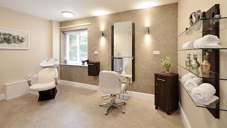 Hair salon at Acomb Court