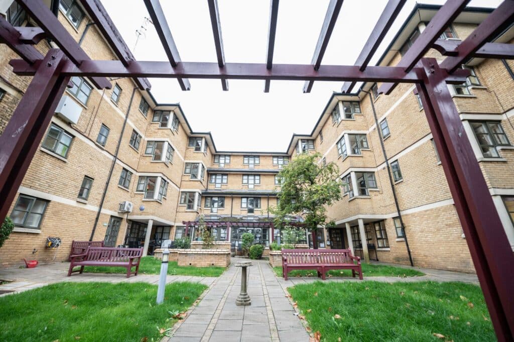 Courtyard at Alan Morkill House