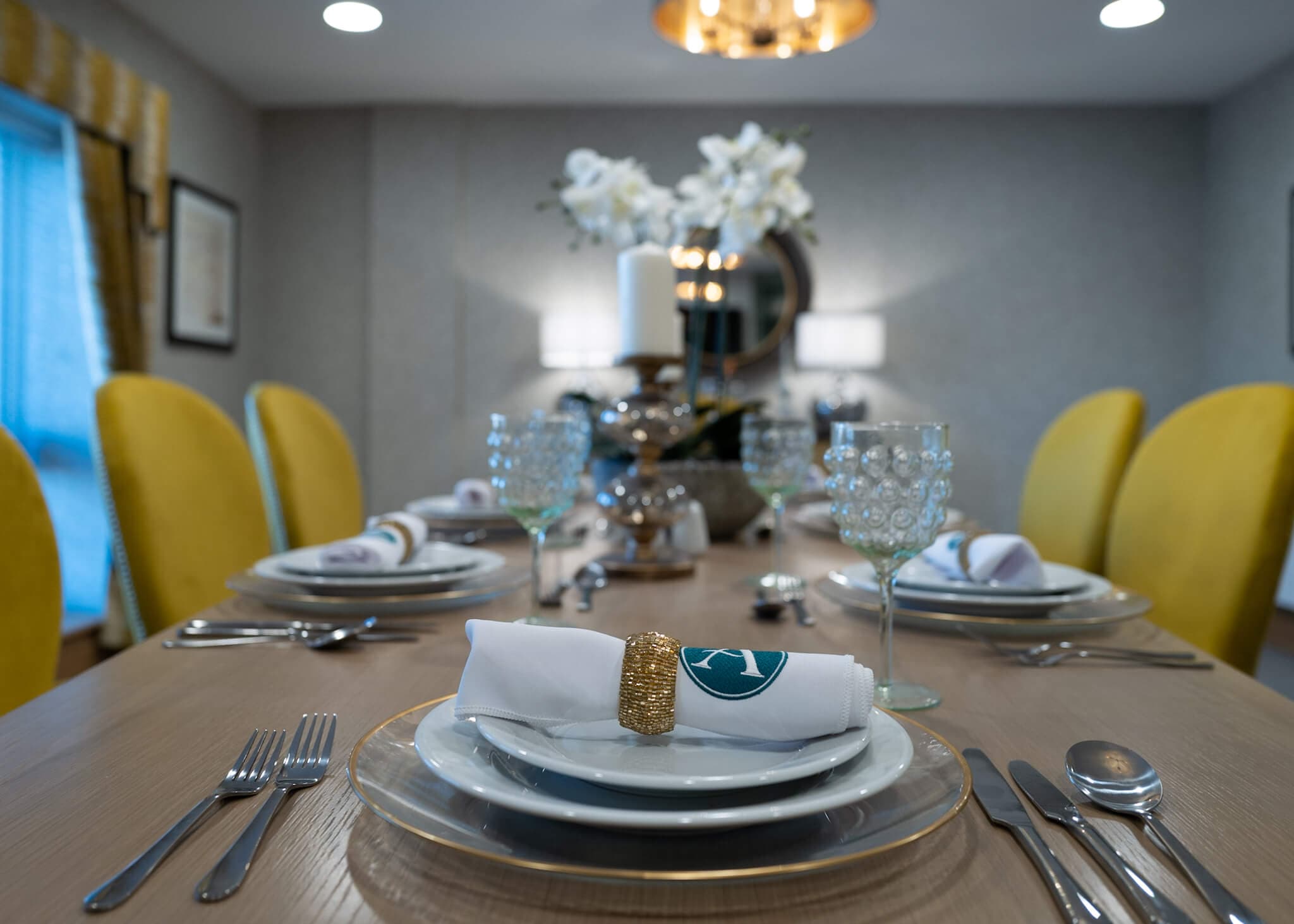 Private dining room at Alexander House Care Home