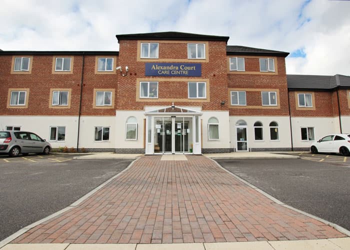 Entrance at Alexandra Court Care Centre