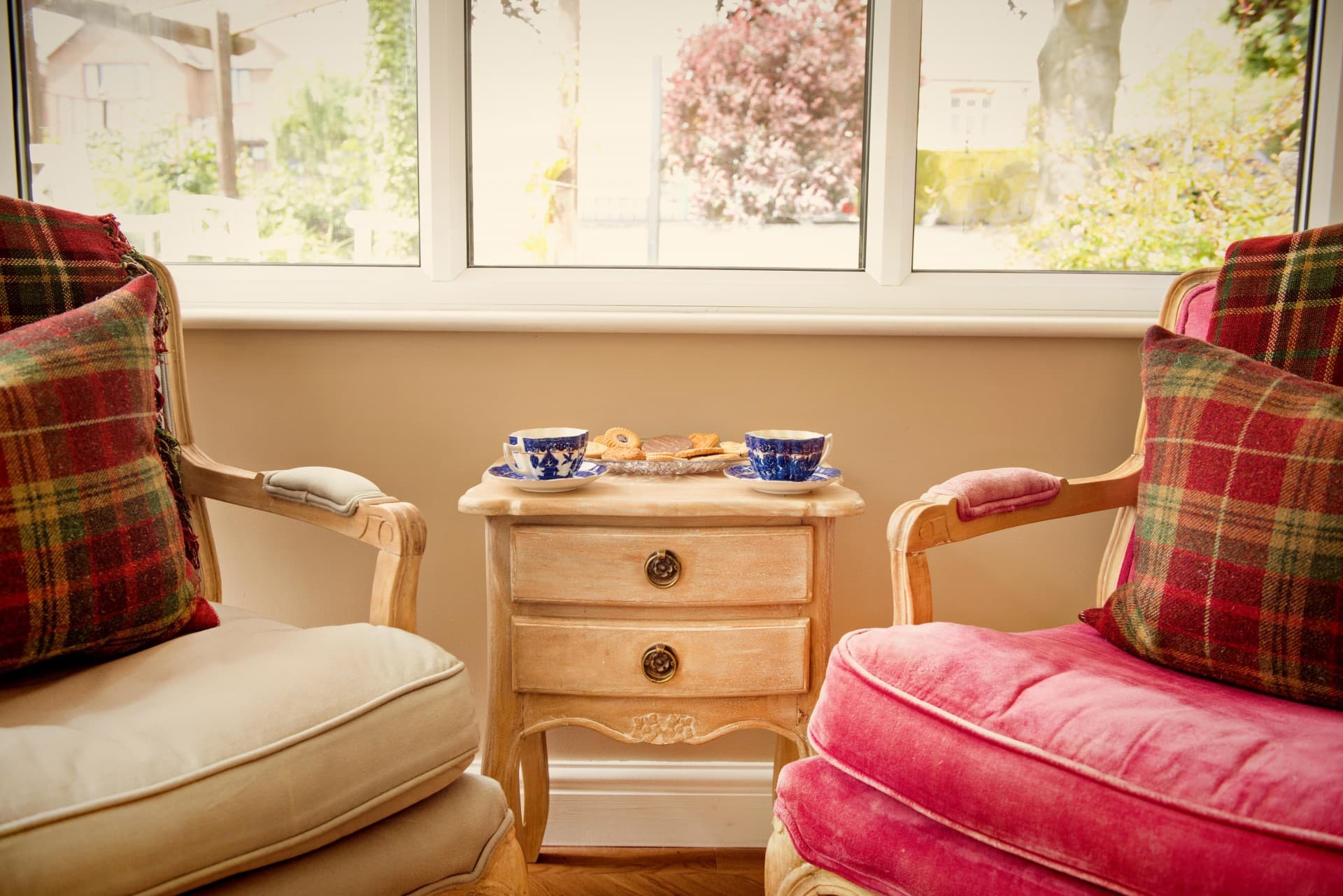 Lounge seating at Alexandra Rose Residential Care Home