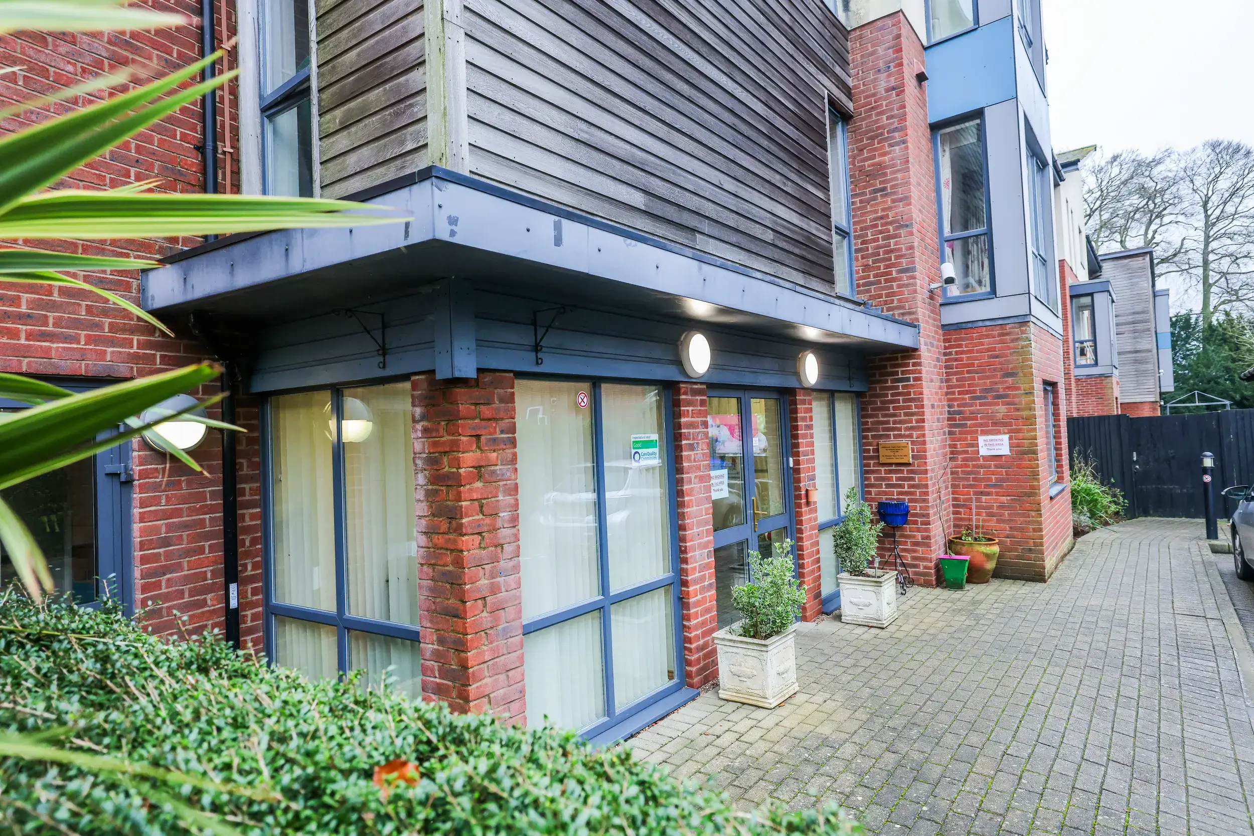 Entrance at Ashbourne Court Care Home