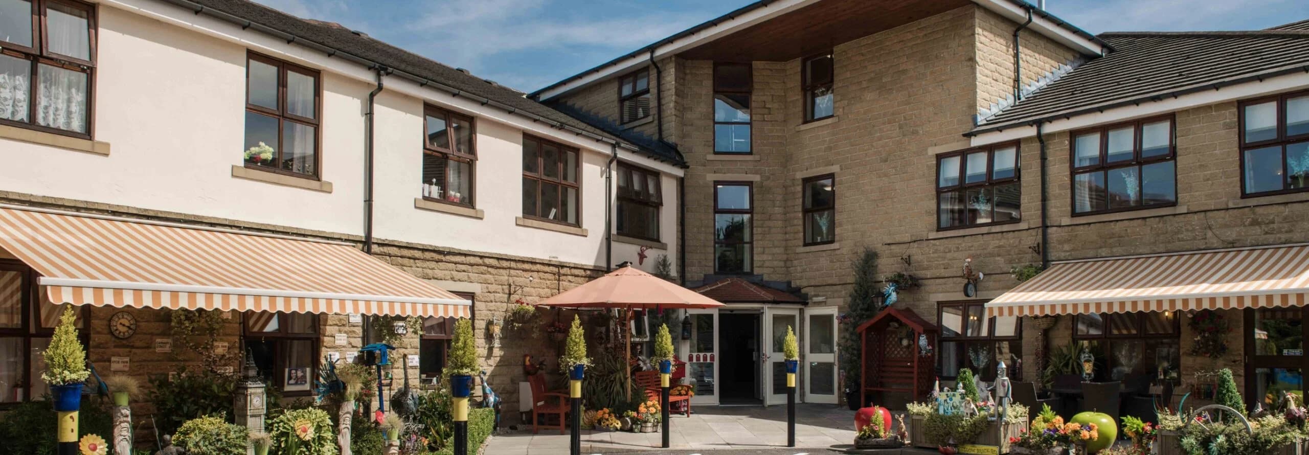 Courtyard at Birchwood Grange Nursing Home