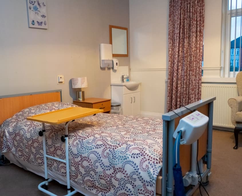 Bedroom at Blenheim Court Care Home