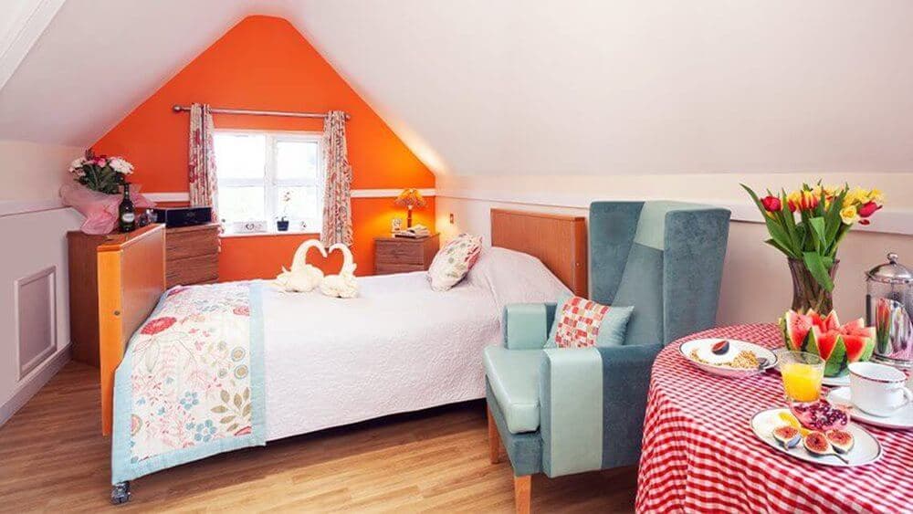 Bedroom at Bourne House Nursing Home