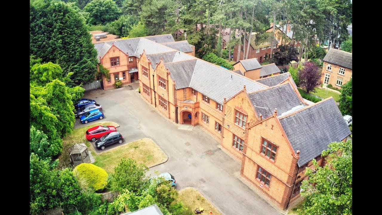 Aerial exterior at Brindley Manor Nursing Home