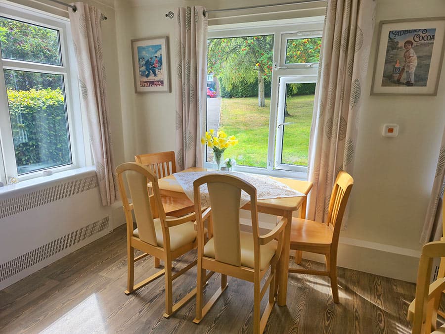 Dining area at Burnt Tree Croft