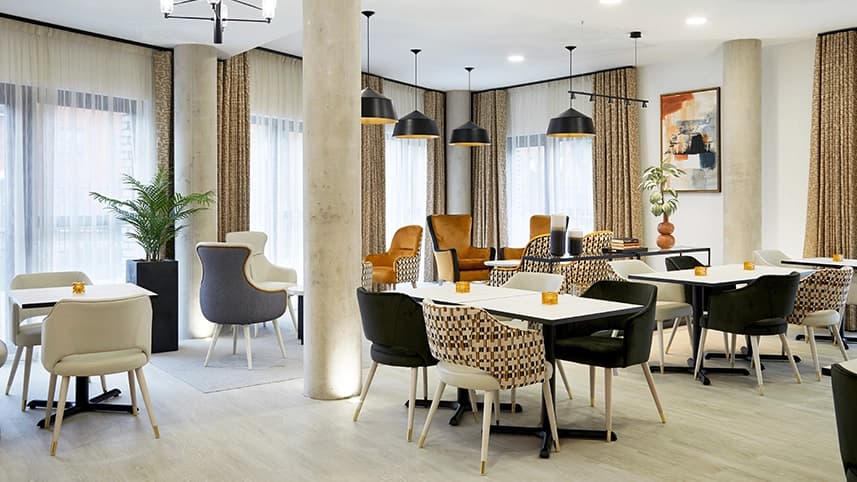 Communal seating area at Camberwell Lodge