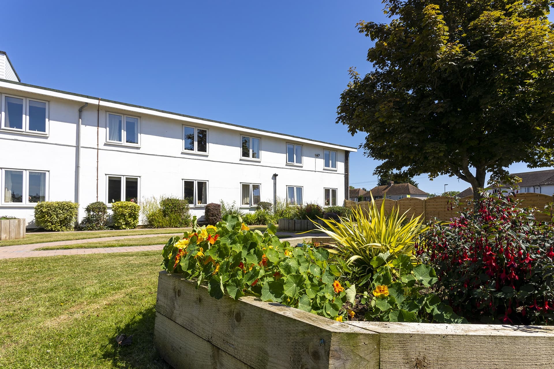 Exterior and garden at Cavell House
