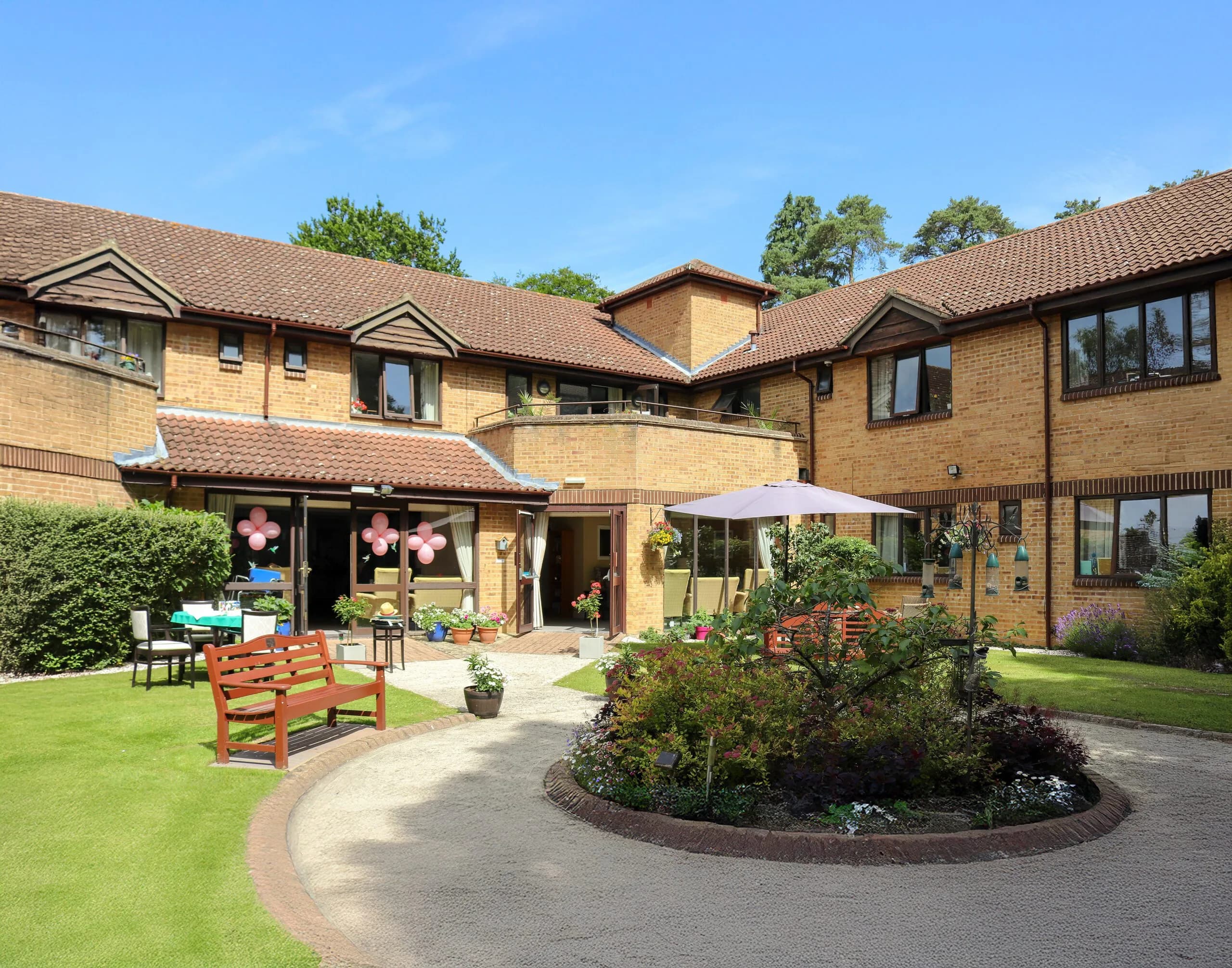 Exterior and garden at Cedar Lodge Nursing Home