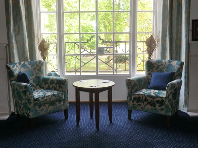 Lounge seating at Charing House