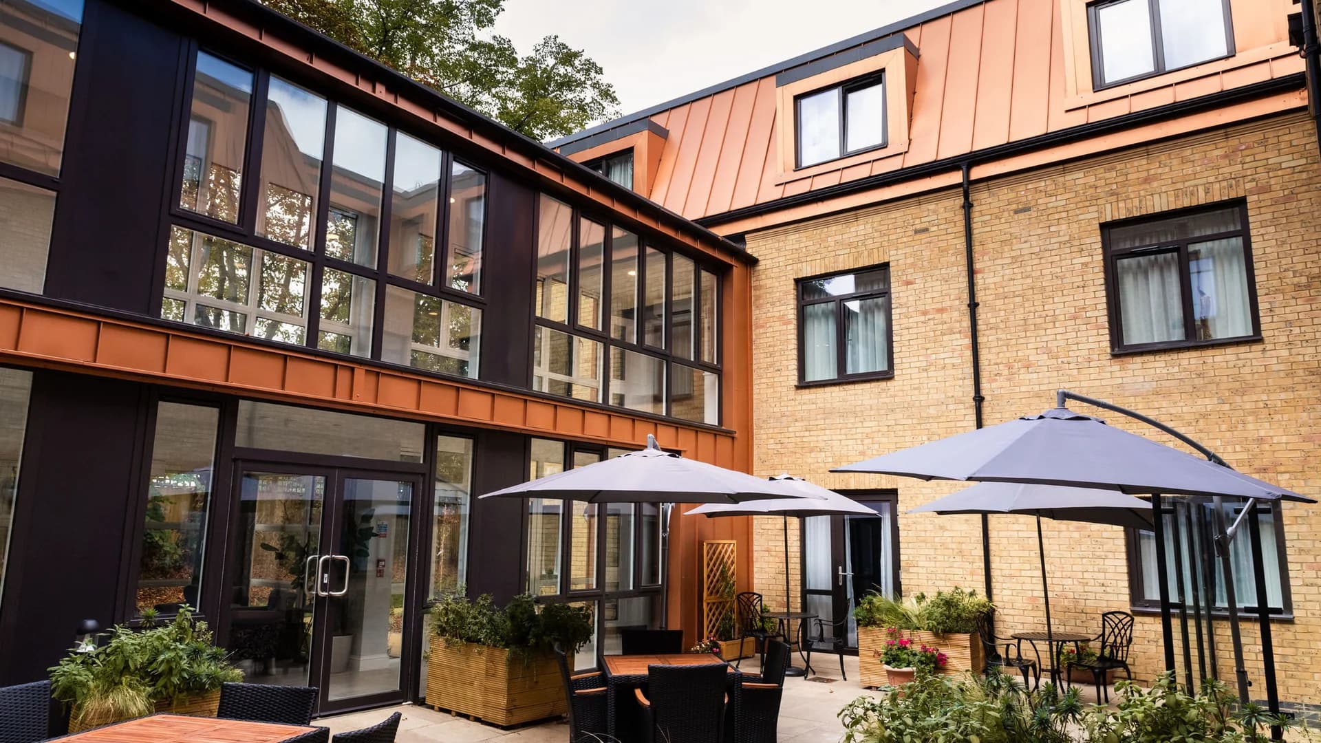 Courtyard at Chestnut Manor Care Home