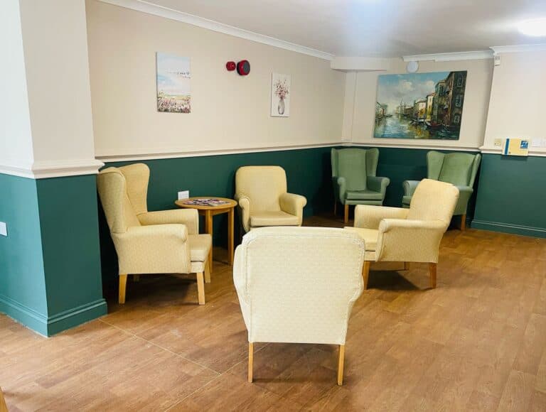Lounge at Claremont Care Home