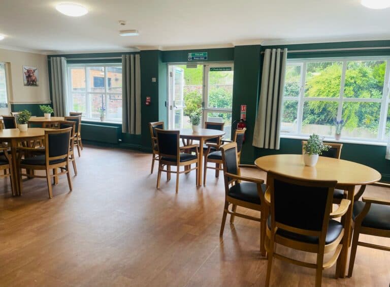Dining room at Claremont Care Home