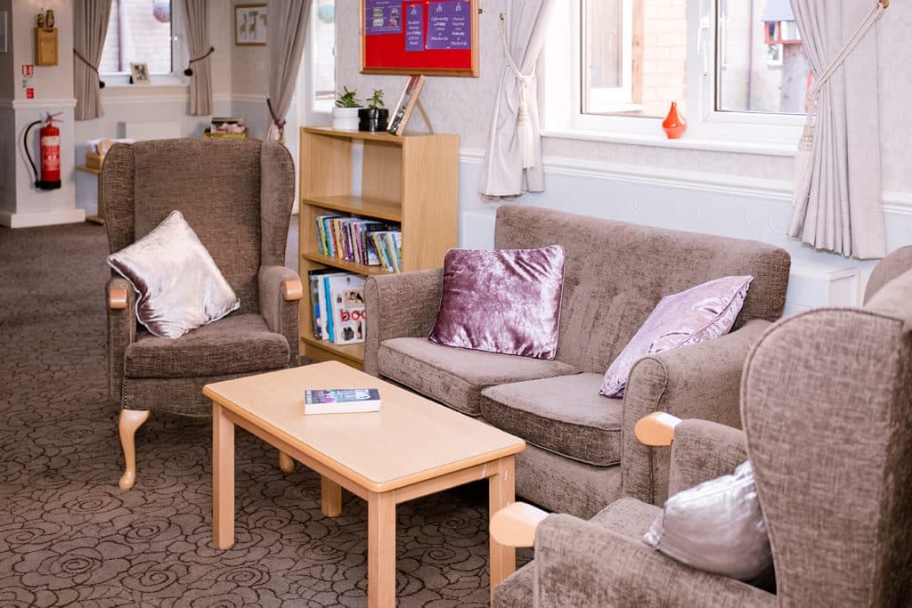 Lounge at Clarence House Care Home
