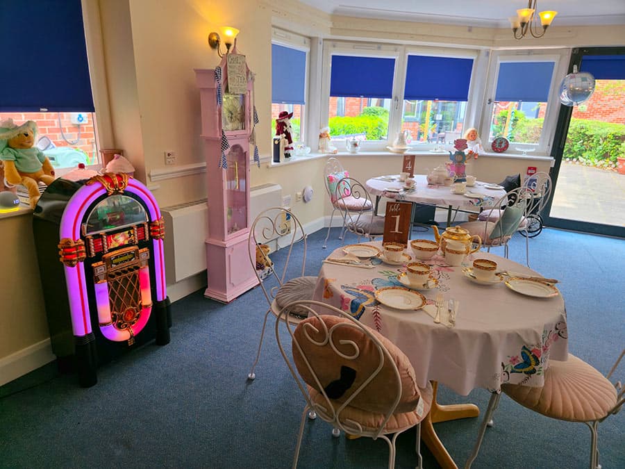 Dining area at Cotleigh