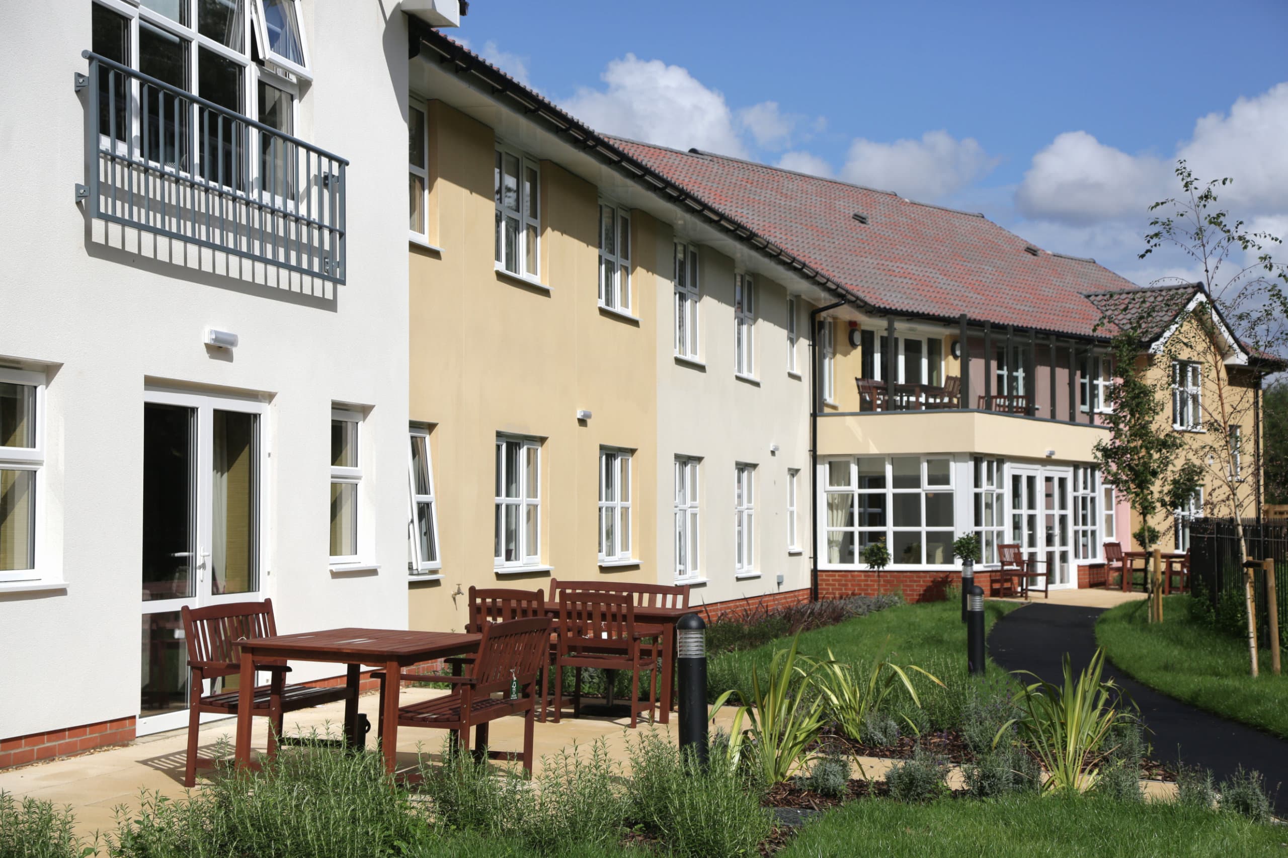 Exterior and garden at De Lucy House