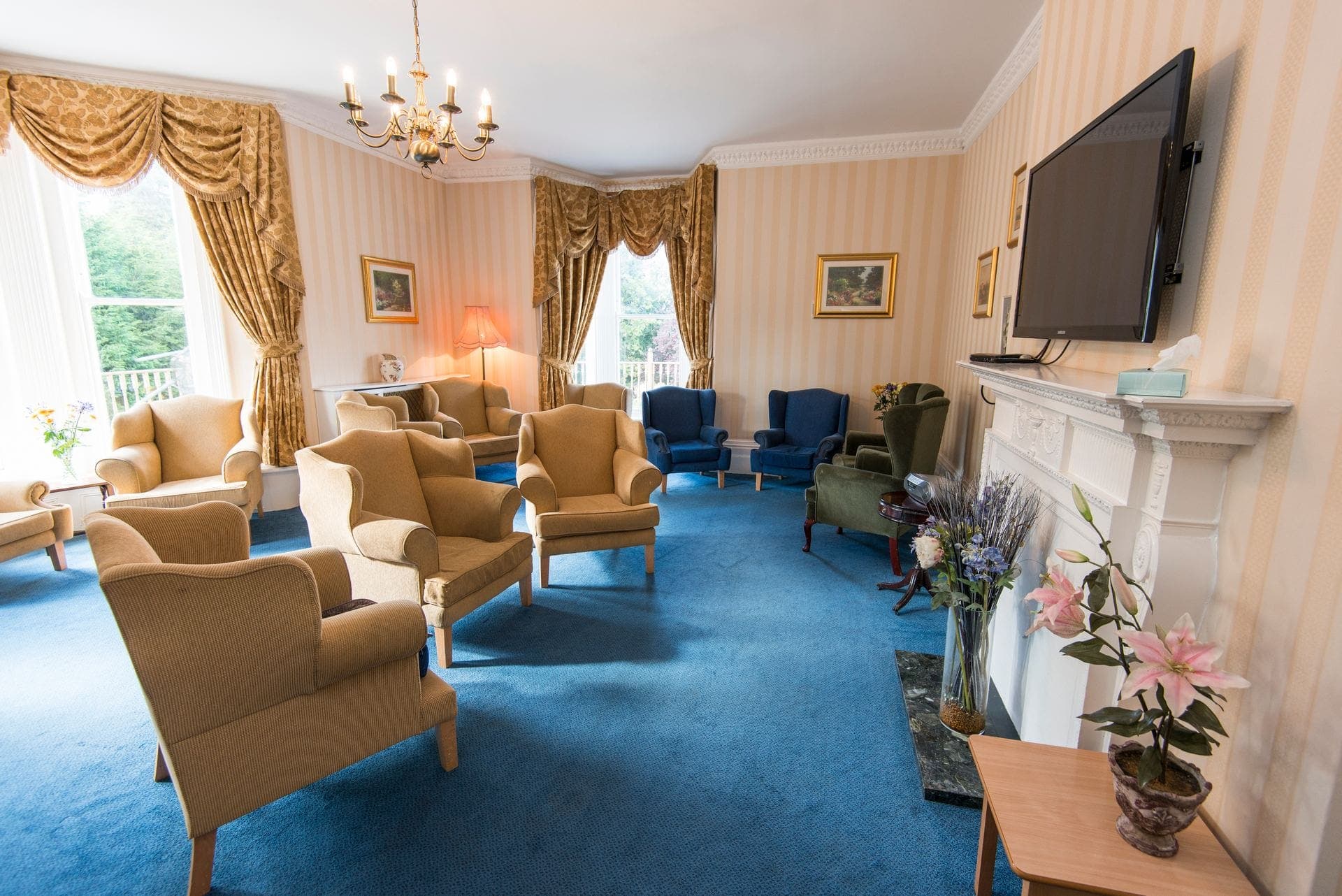 Lounge at East Hill House Residential Care Home