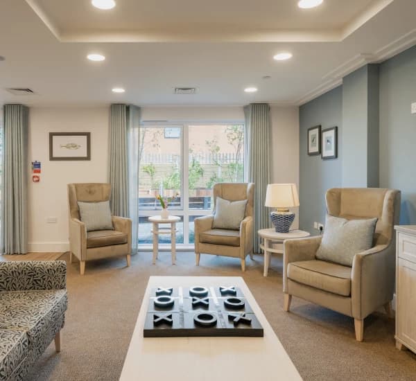 Lounge at Eversley Lodge Nursing Home