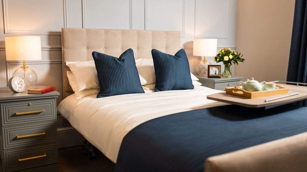 Bedroom at Galsworthy House Nursing Home