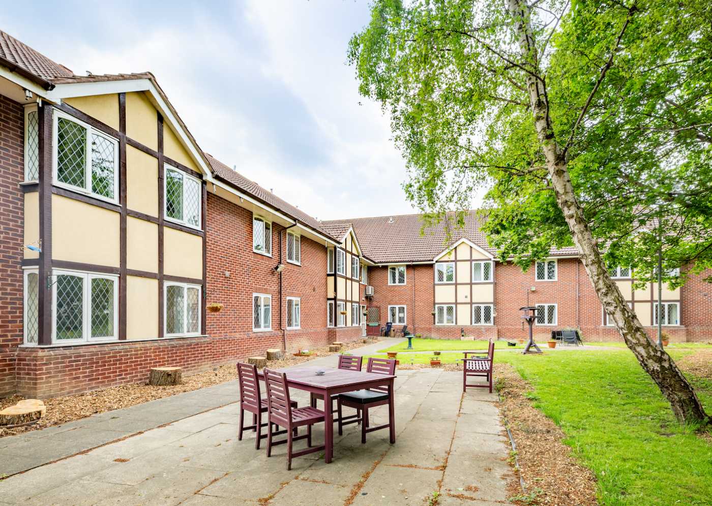 Exterior and garden at Green Acres Care Home