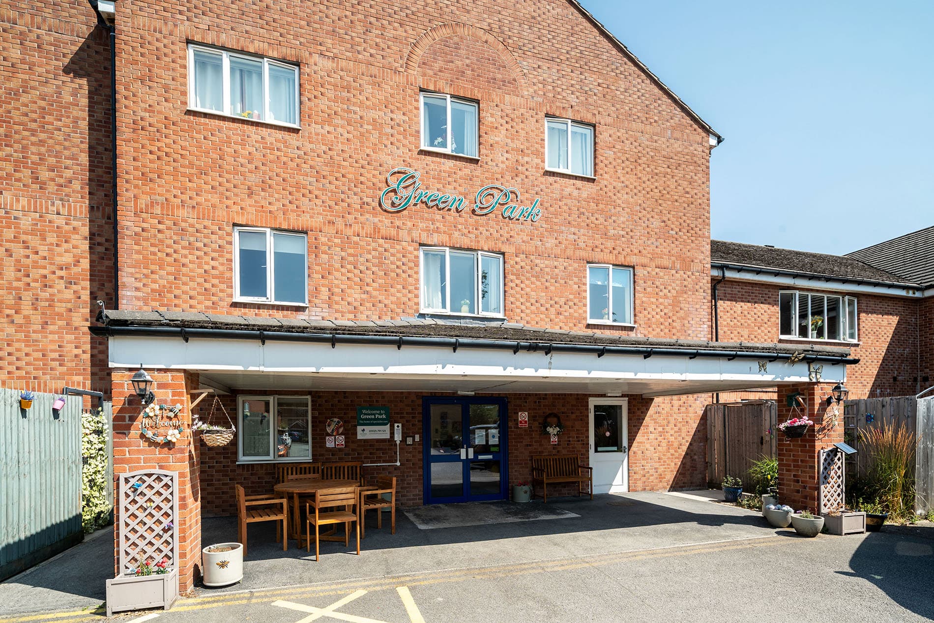 Entrance at Green Park Care Home