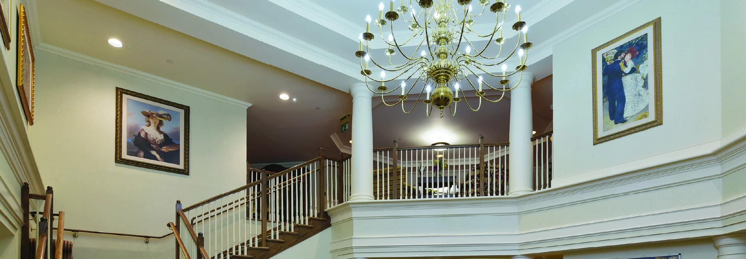 Entrance hall at Guildford House Care Home