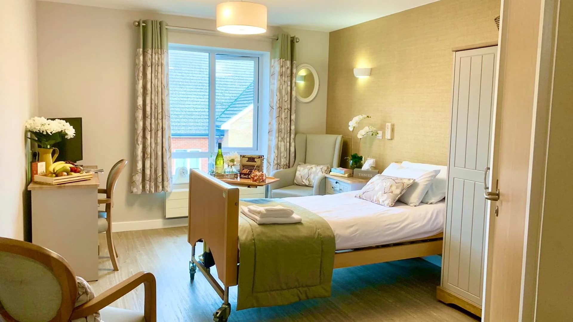 Bedroom at Hampden Hall Care Centre