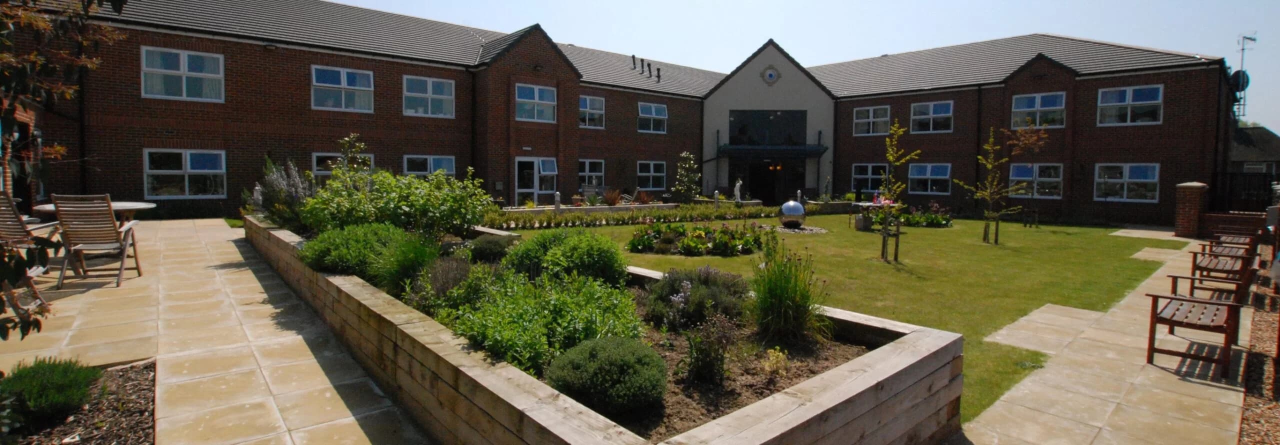 Garden at Hempstalls Hall Care Home