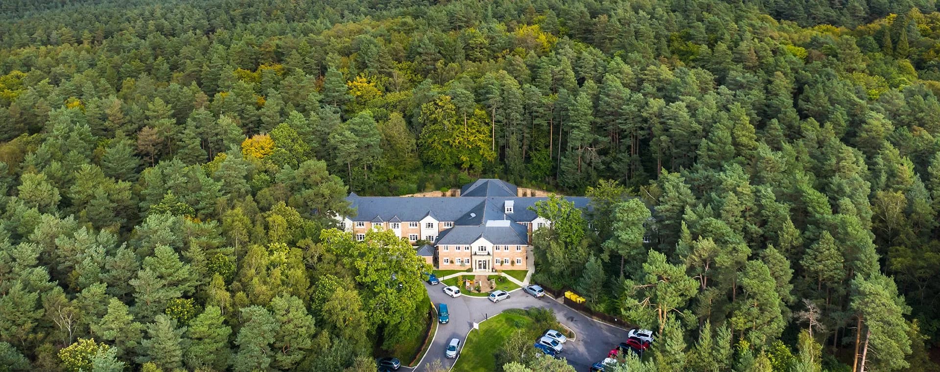 Aerial exterior at Holly Lodge Nursing Home