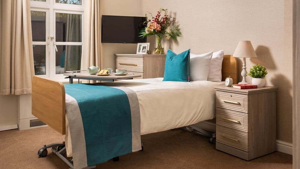 Bedroom at Huntercombe Hall Care Home