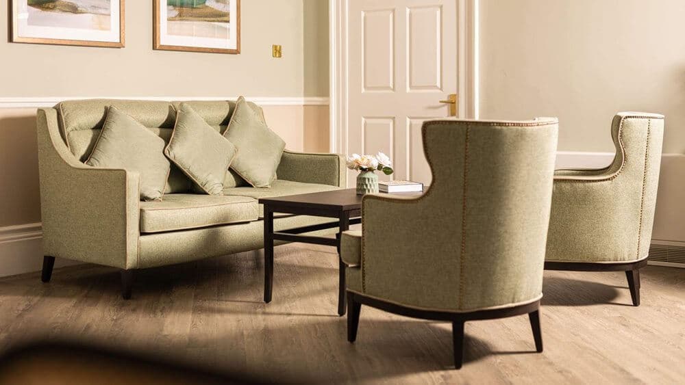 Lounge at Knowle Park Nursing Home