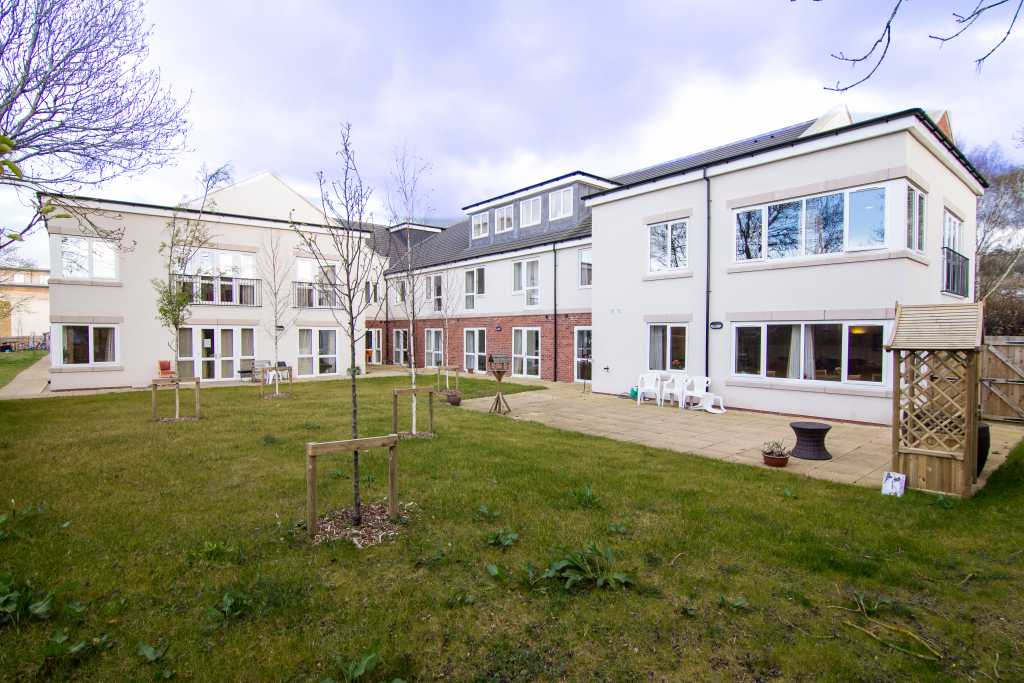Exterior and garden at Lilleybrook Care Home