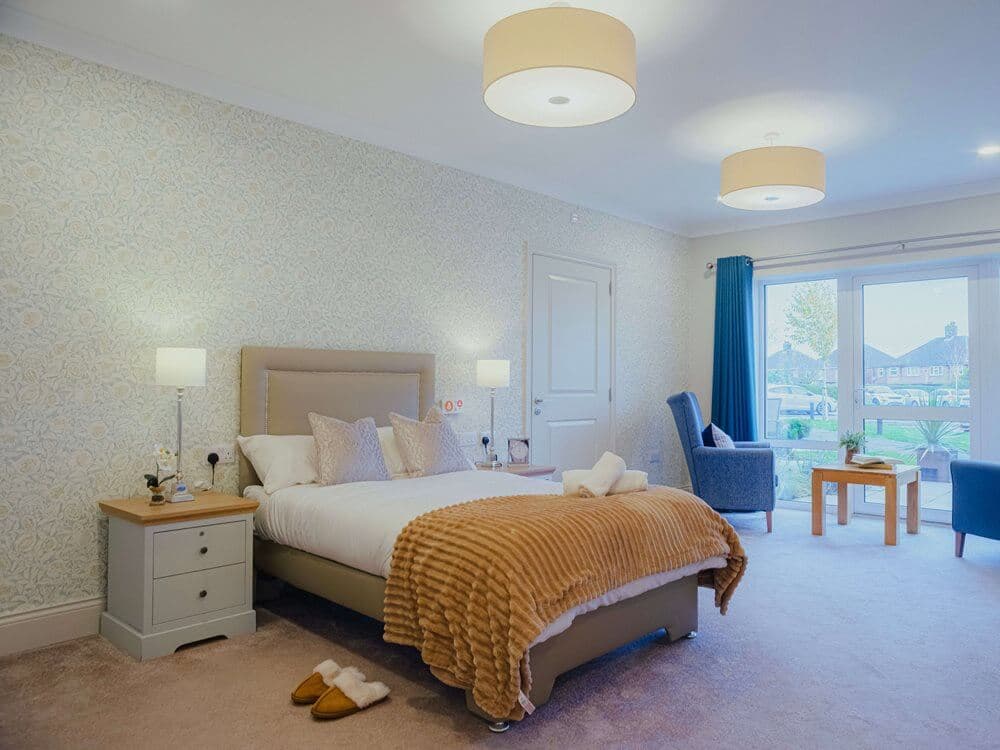 Bedroom at Louth Manor Care Home