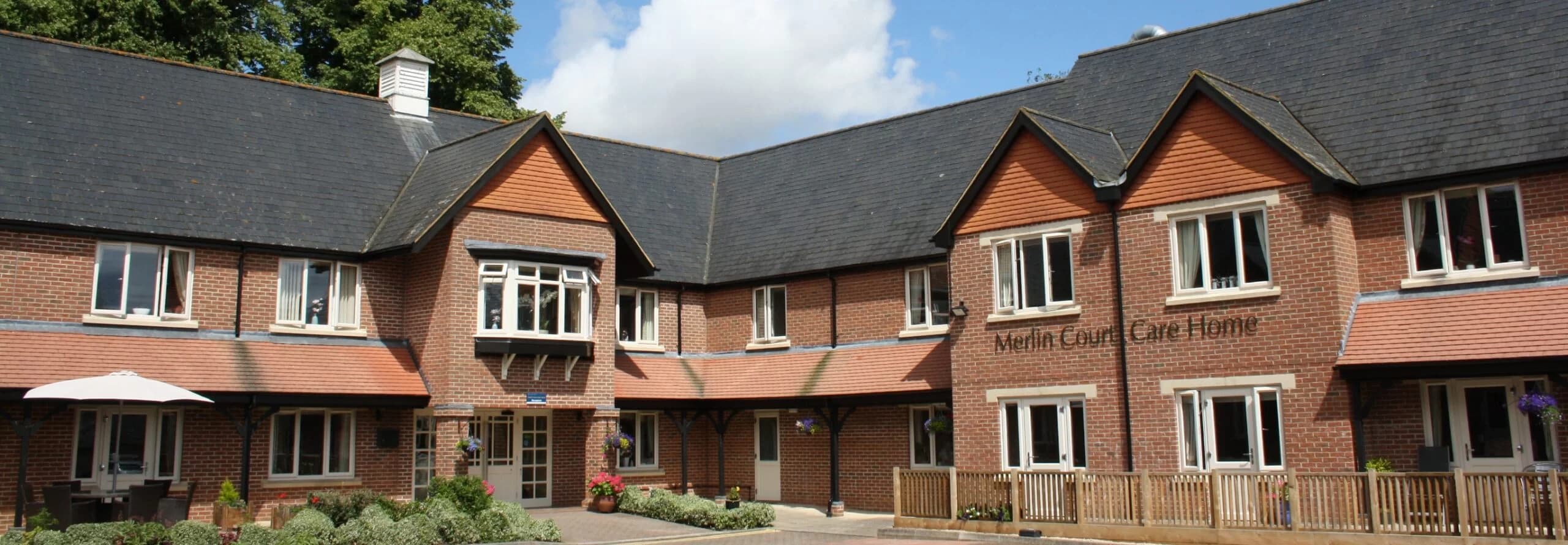 Exterior at Merlin Court Care Home