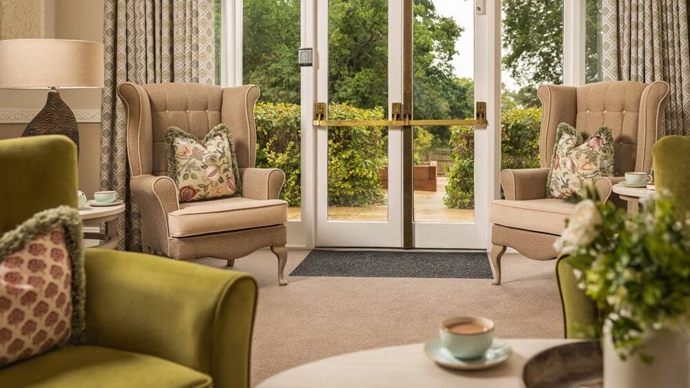 Lounge at Oaken Holt Nursing and Residential Home