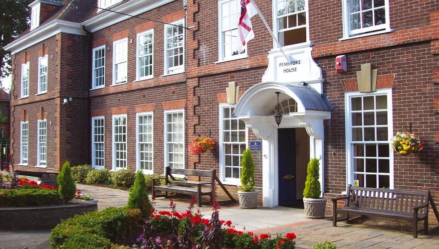 Exterior and entrance at Pembroke House