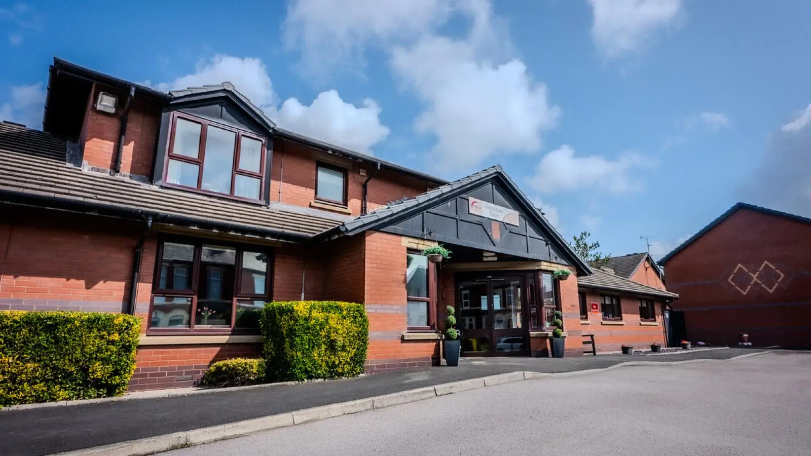 Exterior and entrance at Pennystone Court