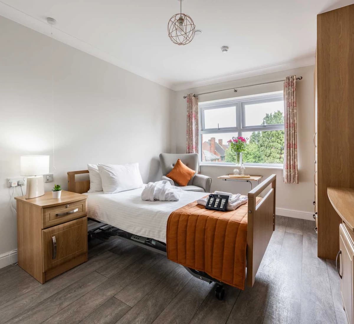 Bedroom at Sharston House Nursing Home