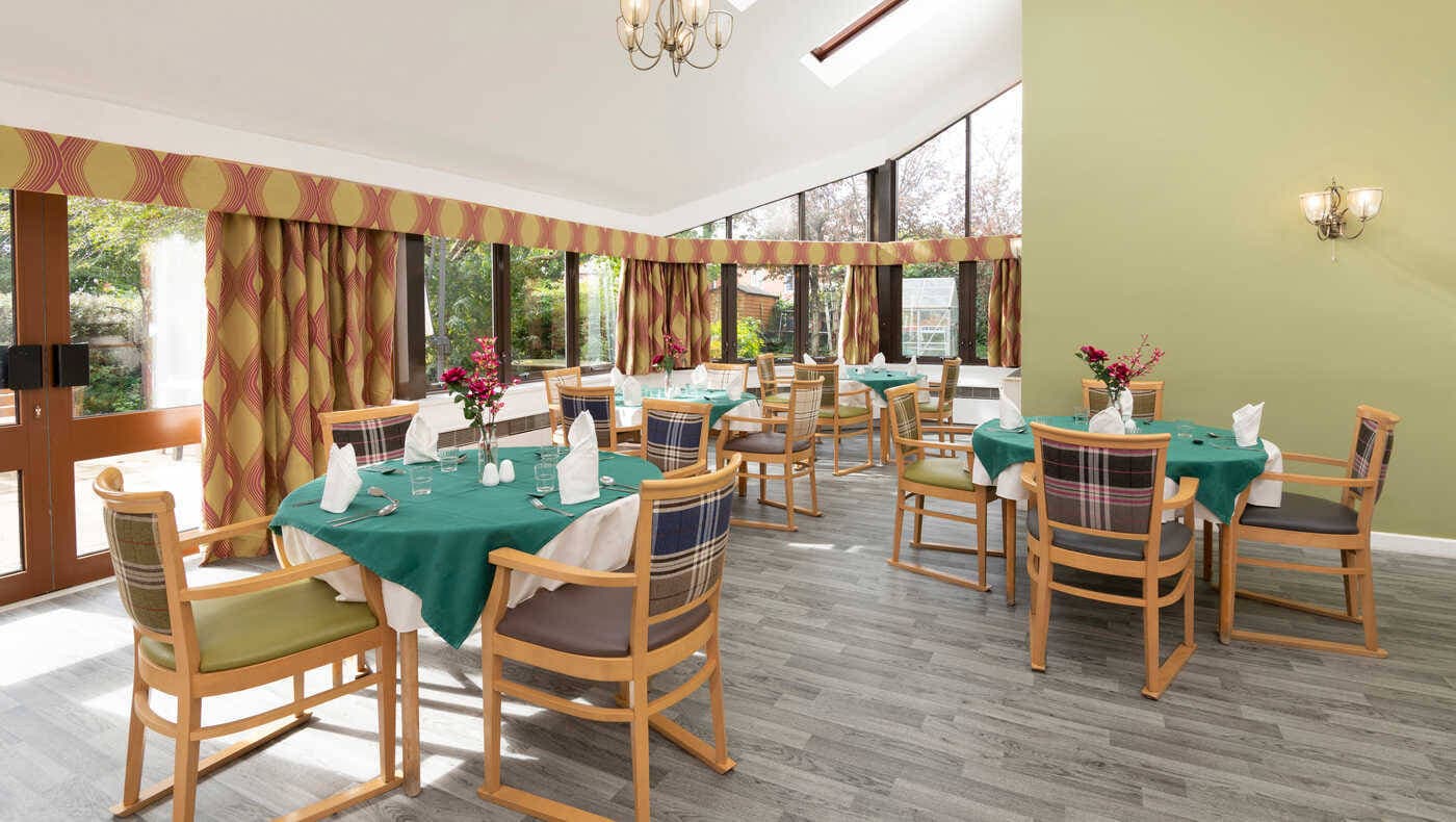 Dining room at Simon Marks Court