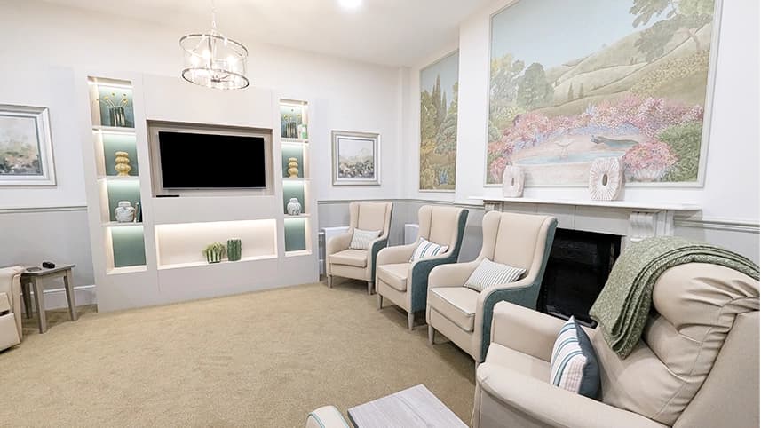 Lounge at Somerset House Nursing Home