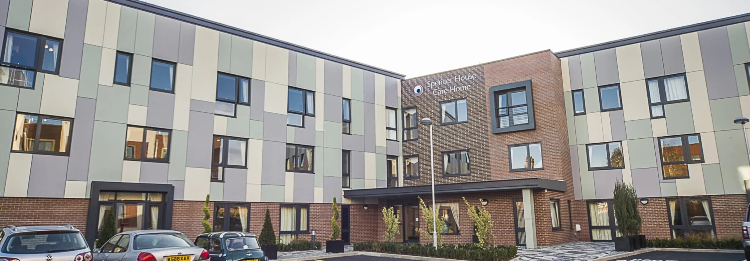 Exterior and entrance at Spencer House Care Home