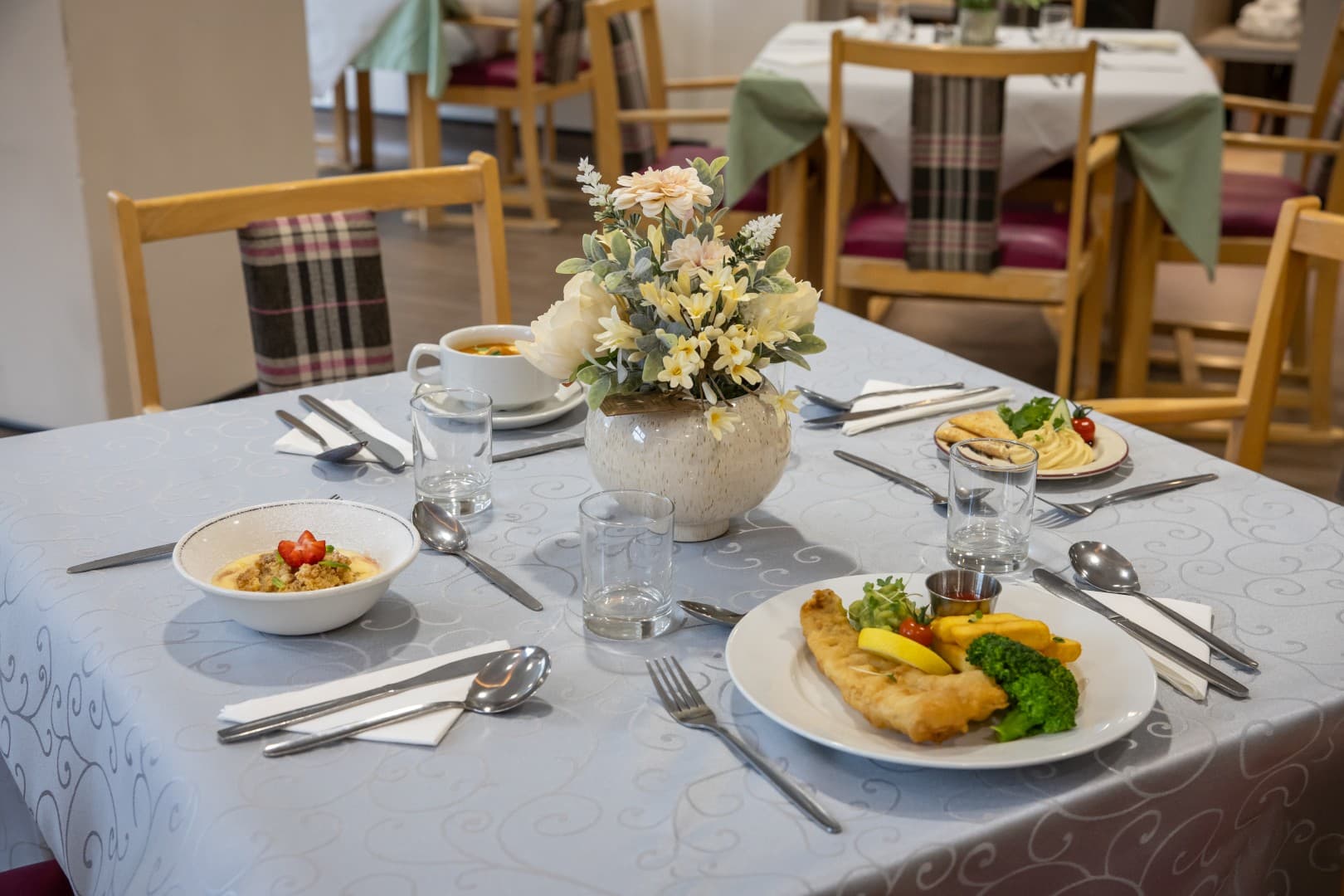 Dining area at Spring Lane