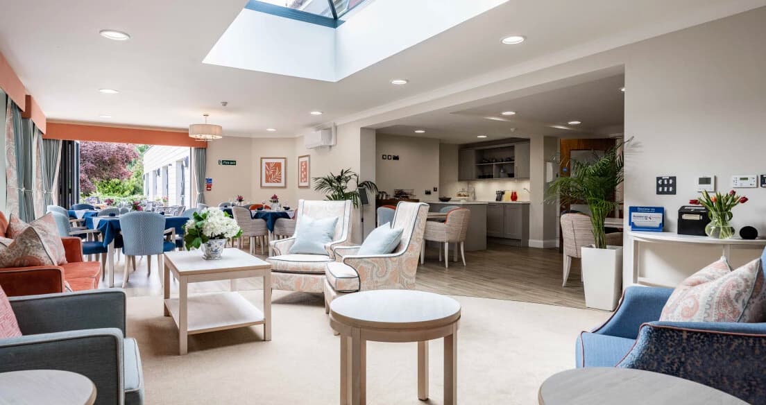 Lounge and dining area at St Clements Nursing Home