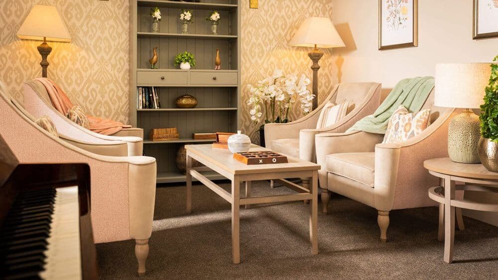 Lounge at Sundridge Court Nursing Home