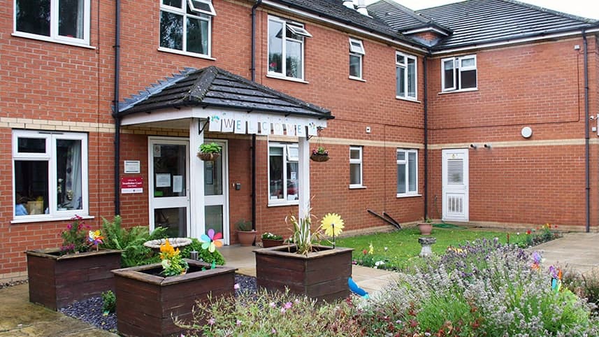 Exterior and entrance at Swanholme Court