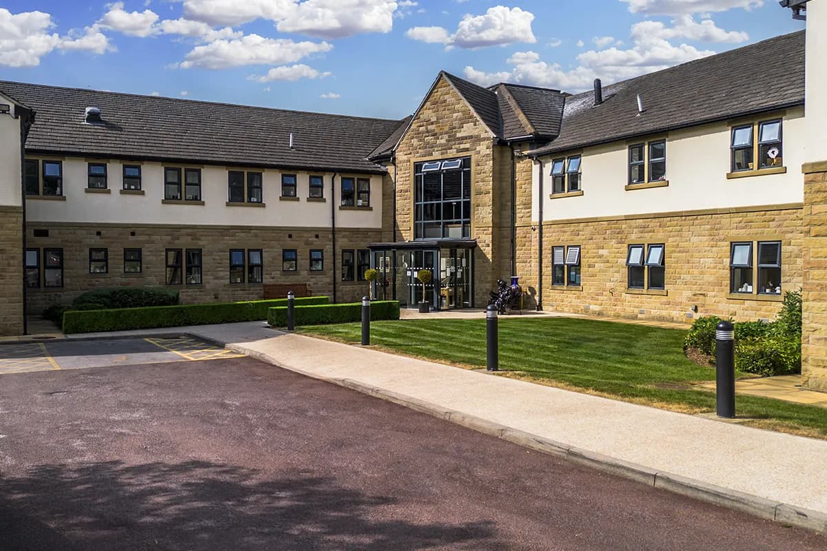 Exterior and entrance at The Glen Nursing Home